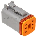 Picture of NAMZ Deutsch DT Series 6-Wire Plug & Wedgelock - Grey Repl- HD 72136-94GY