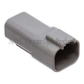 Picture of NAMZ Deutsch DT Series 4-Wire Receptacle & Wedgelock - Gray HD 72124-94GY