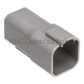 Picture of NAMZ Deutsch DT Series 6-Wire Receptacle & Wedgelock - Gray Repl- HD 72126-94GY