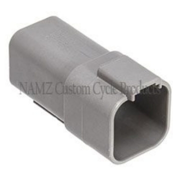 Picture of NAMZ Deutsch DT Series 6-Wire Receptacle & Wedgelock - Gray Repl- HD 72126-94GY