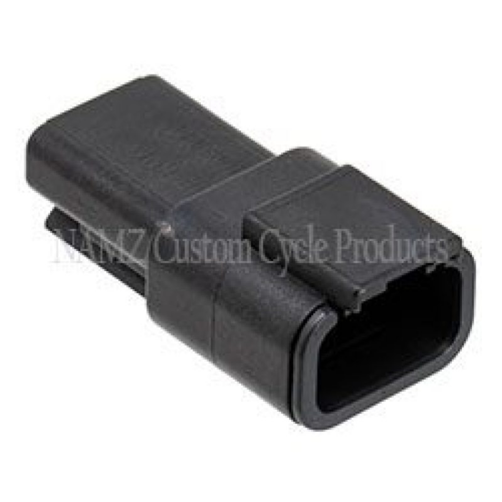 Picture of NAMZ Deutsch DTM 3-Position Receptacle w-3 Stamped Terminals & Wedgelock - Black HD 74103-98BK
