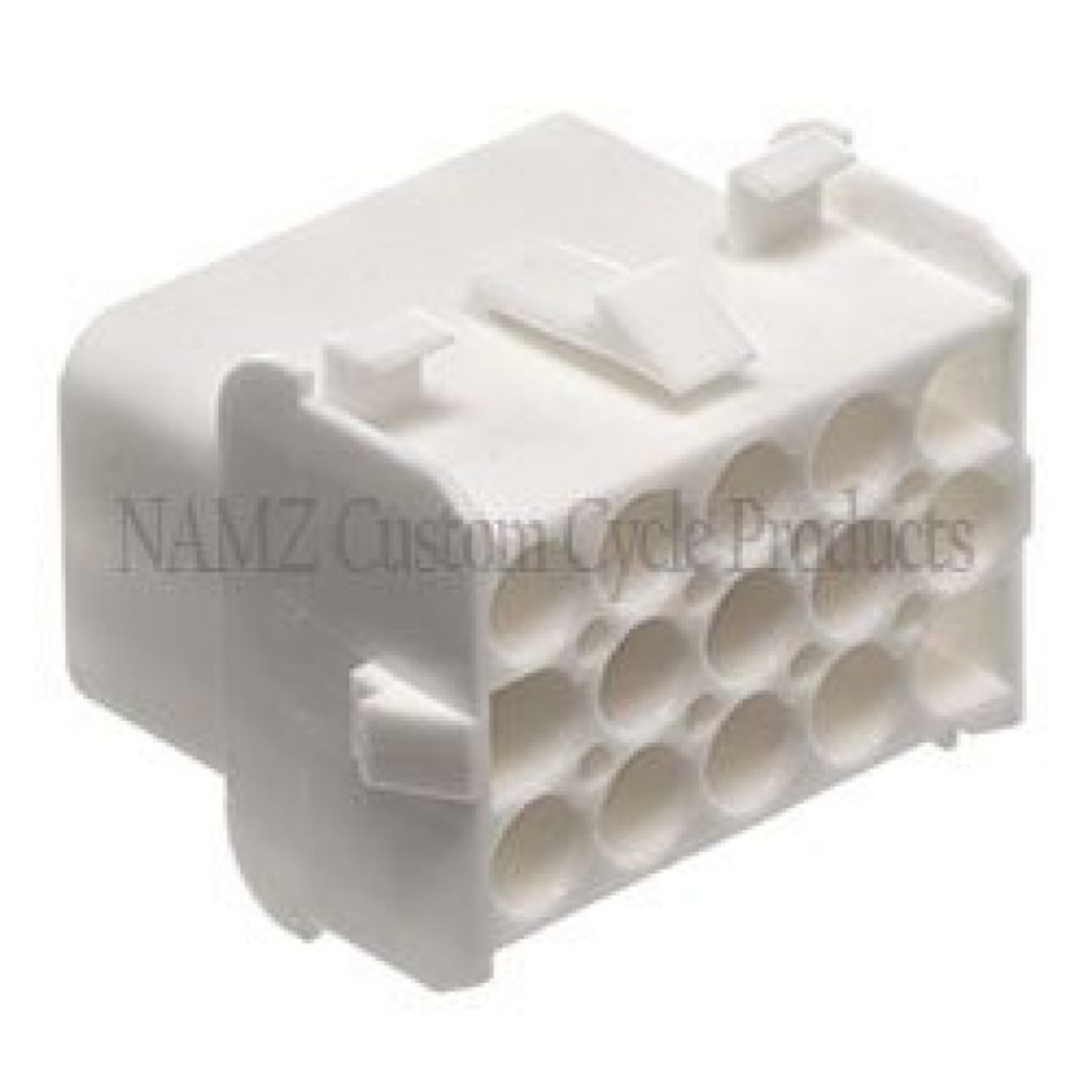 Picture of NAMZ AMP Mate-N-Lock 15-Position Male Wire Cap Connector w-Wire Seal