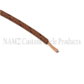 Picture of NAMZ OEM Color Cloth-Braided Wire 25ft- Pack 16g - Brown w-Black Tracer