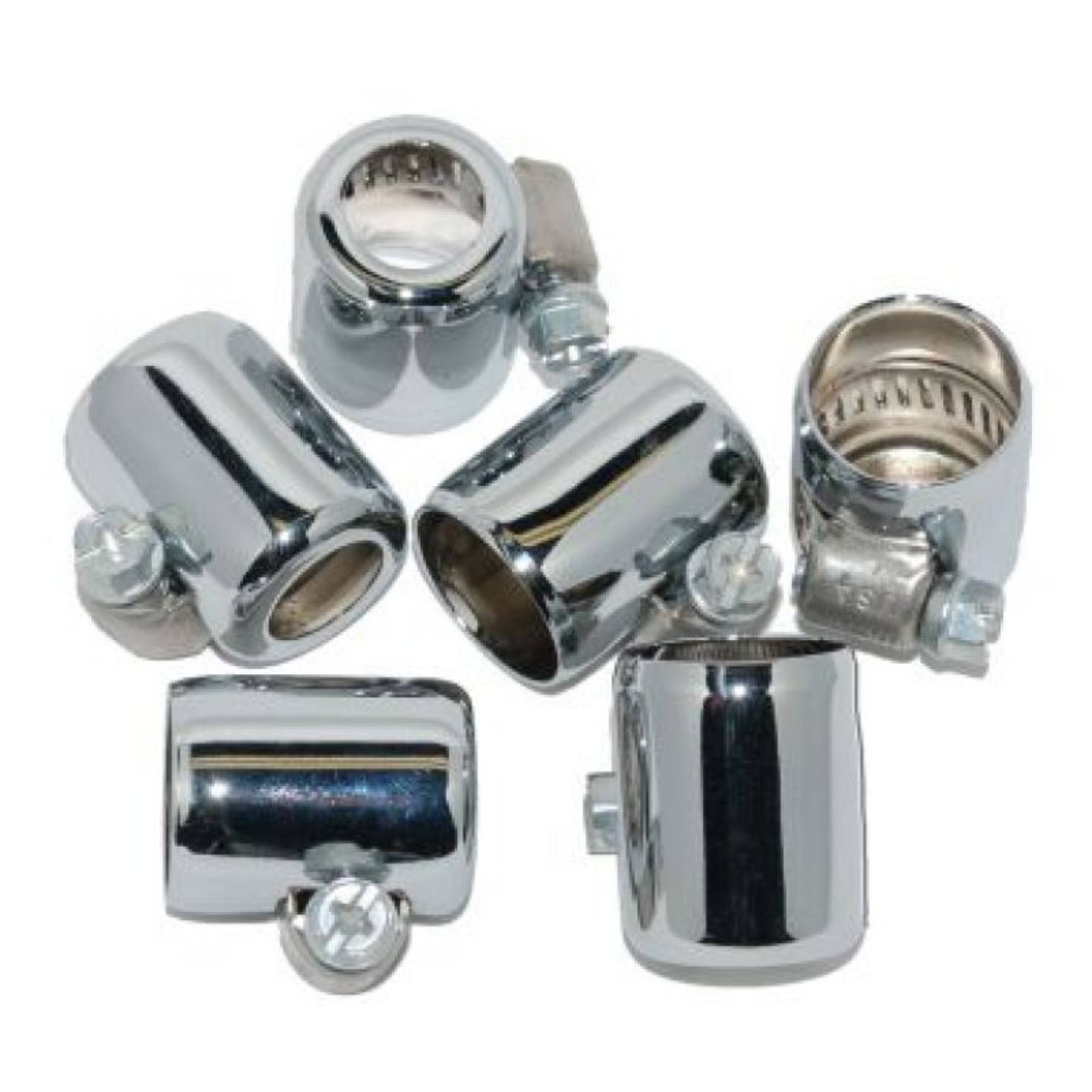 Picture of NAMZ Fuel Line Hose Clamps 1-4-5-16in- ID Chrome 6 Pack