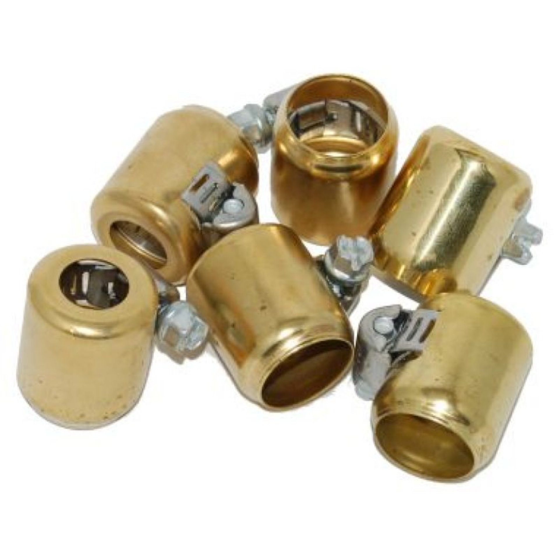 Picture of NAMZ Fuel Line Hose Clamps 1-4-5-16in- ID Brass 6 Pack