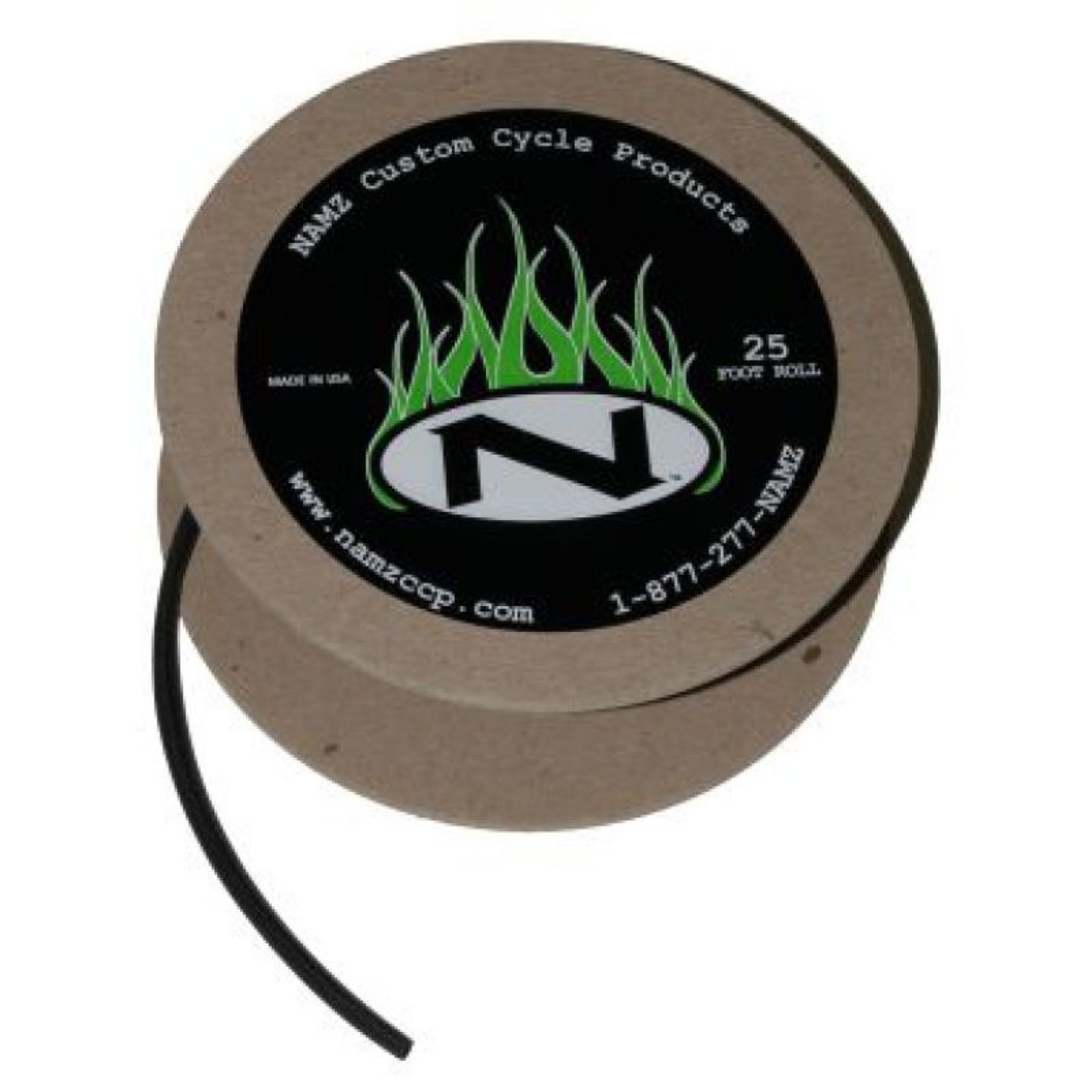 Picture of NAMZ Black Heatshrink 2-1 Ratio 25ft- Spool 3-8in- ID