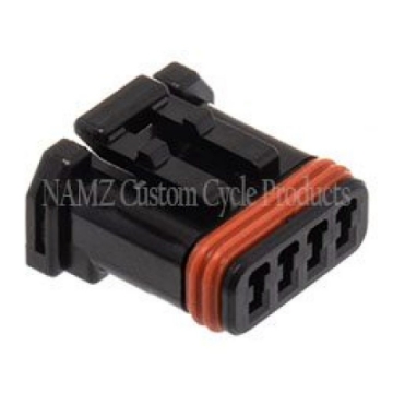 Picture of NAMZ JAE MX-1900 4-Position Female Black Socket Housing HD 72908-11