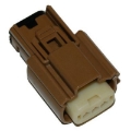 Picture of NAMZ 07-17 VROD Models Molex MX-150 3-Position Female Connector - Brown HD72542-07B