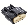 Picture of NAMZ 08-23 Molex MX-150 6-Position Female Connector Throttle Control Actuator - Blk HD 72483-08BK
