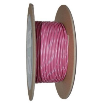 Picture of NAMZ OEM Color Primary Wire 100ft- Spool 20g - Pink-White Stripe