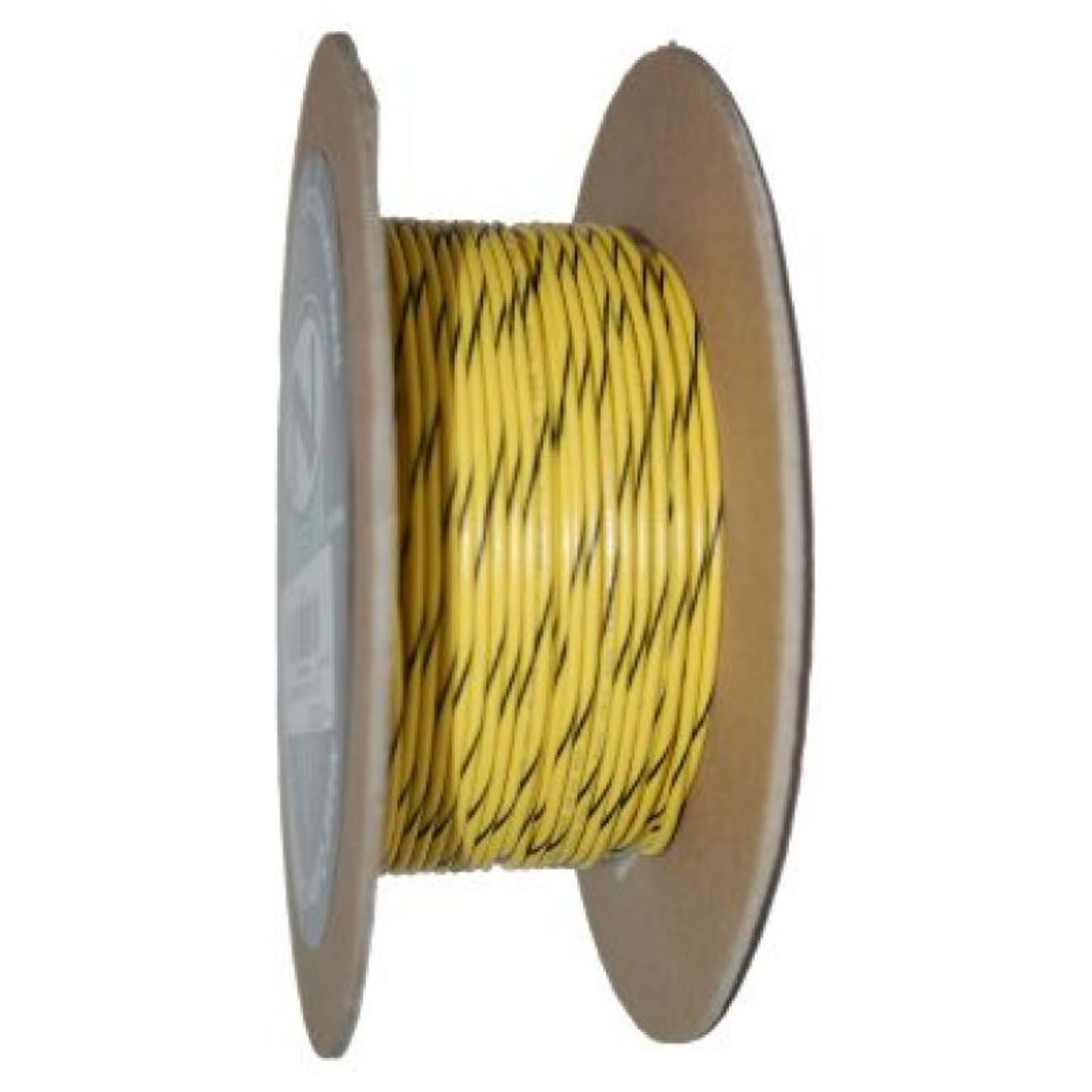 Picture of NAMZ OEM Color Primary Wire 100ft- Spool 18g - Yellow-Black Stripe