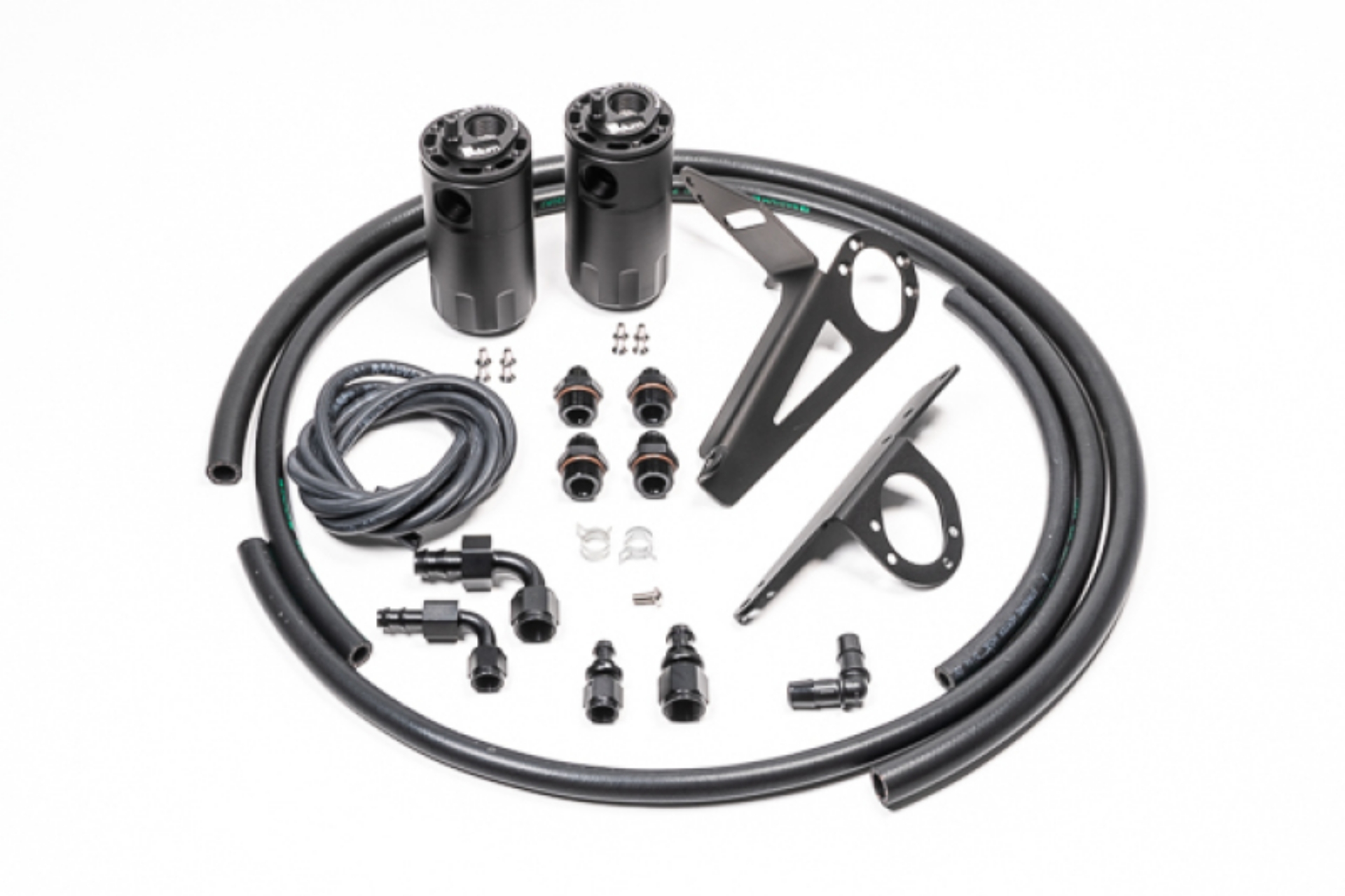 Picture of Radium Engineering 00-05 Honda S2000 LH Drive Only Dual Catch Can Kit Fluid Lock