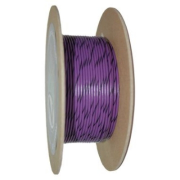 Picture of NAMZ OEM Color Primary Wire 100ft- Spool 20g - Violet-Black Stripe