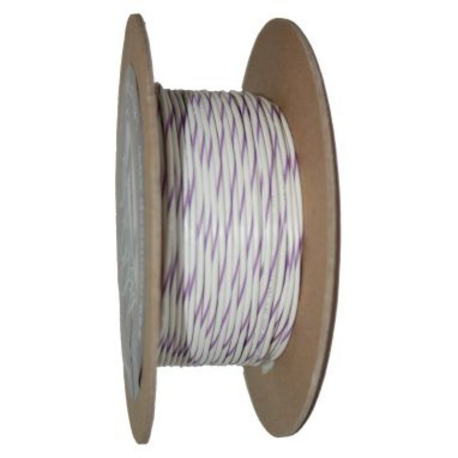 Picture of NAMZ OEM Color Primary Wire 100ft- Spool 18g - White-Violet Stripe
