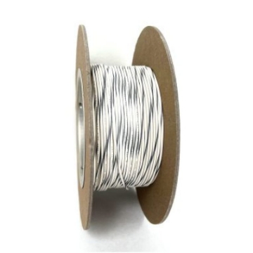 Picture of NAMZ OEM Color Primary Wire 100ft- Spool 20g - White-Gray Stripe