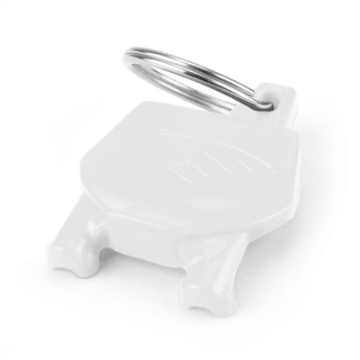 Picture of Cycra Key Ring with Number Plate - White