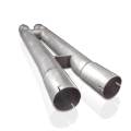 Picture of Stainless Works 18-21 Mustang GT Mid Resonator Delete H-Pipe