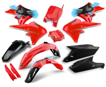 Picture of Cycra 14-18 Yamaha YZ250F-YZ450F Powerflow Full Body Kit - Red