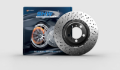 Picture of SHW 17-19 Audi RS3 2-5L Front Drilled-Dimpled Lightweight Brake Rotor 8V0615301R
