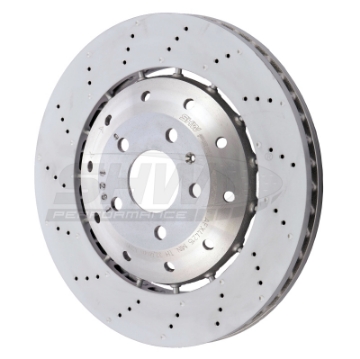 Picture of SHW 08-12 Audi R8 4-2L Excl Ceramic Brakes Front Drill-Dimp Lightweight Brake Rotor 420615301D