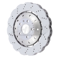 Picture of SHW 14-20 Audi R8 5-2L Excl Ceramic Brake Front Drilled-Dimpled LW Wavy Brake Rotor 4S0615301B