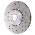Picture of SHW 2020+ BMW X3 M 3-0L Right Front Cross-Drilled Lightweight Brake Rotor 34118054826