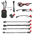 Picture of XK Glow Addressable LED Motorcycle Accent Light Kits Standard XKalpha App Controlled