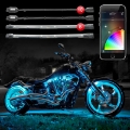 Picture of XK Glow Strip Million Color XKCHROME Smartphone App ATV-Motorcycle LED Light Kit 10XPod + 8X10In