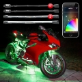 Picture of XK Glow Strip Million Color XKCHROME Smartphone App ATV-Motorcycle LED Light Kit 6xPod + 2x10In