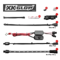 Picture of XK Glow Strips Single Color XKGLOW LED Accent Light Motorcycle Kit Green - 8xPod + 2x8In