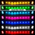 Picture of XK Glow Black - Motorcycle Highway Bar Switchback Driving Lights DRL Turnsignal