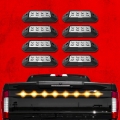 Picture of XK Glow Strobe Pod Lights w- Traffic Modes Ultra Bright LEDs Multiple Modes + Solid On - Amber 8pc