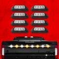 Picture of XK Glow Strobe Pod Lights w- Traffic Modes Ultra LEDs Multiple Modes + Solid On - Red + Blue 8pc