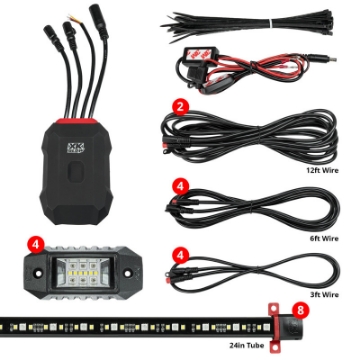 Picture of XK Glow RGBW Addressable LED Underglow Kits Advanced XKalpha App Controlled