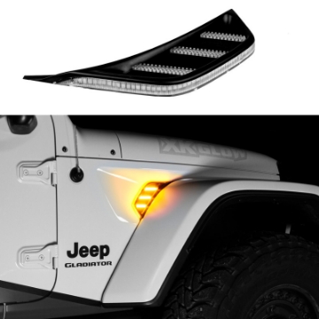 Picture of XK Glow Amber Jeep Air Vent Light w- Turn Signal & Running Light