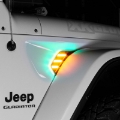 Picture of XK Glow XKchrome JEEP Air Vent Light Light RGB + Amber Turn Signal & Running