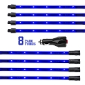 Picture of XK Glow Tube Single Color Underglow LED Accent Light Car-Truck Kit Blue - 8x24In