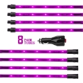 Picture of XK Glow Tube Single Color Underglow LED Accent Light Car-Truck Kit Pink - 8x24In