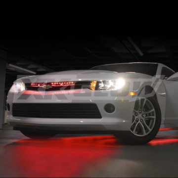 Picture of XK Glow Tube Single Color Underglow LED Accent Light Car-Truck Kit Red - 8x24In