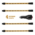 Picture of XK Glow Single Color XKGLOW UnderglowLED Accent Light Car-Truck Kit Amber - 4x8In
