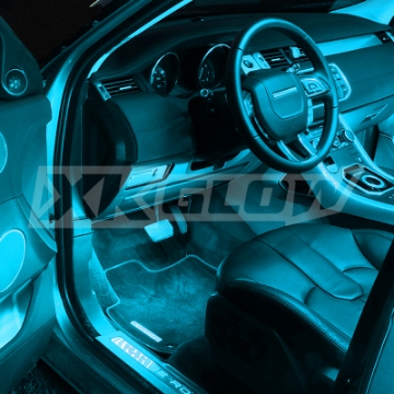 Picture of XK Glow Strip Single Color XKGLOW UnderglowLED Accent Light Car-Truck Kit Light Blue - 4x8In