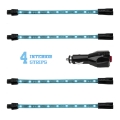 Picture of XK Glow Strip Single Color XKGLOW UnderglowLED Accent Light Car-Truck Kit Light Blue - 4x8In