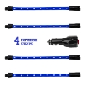 Picture of XK Glow Single Color XKGLOW UnderglowLED Accent Light Car-Truck Kit Blue - 4x8In