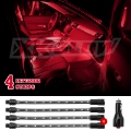 Picture of XK Glow Single Color XKGLOW UnderglowLED Accent Light Car-Truck Kit Red - 4x8In