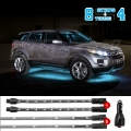 Picture of XK Glow Strip Single Color Underglow LED Accent Light Car-Truck Kit Light Blue - 8x24In + 4x 8In