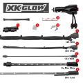 Picture of XK Glow Strip Single Color Underglow LED Accent Light Car-Truck Kit Light Blue - 8x24In + 4x 8In