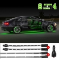 Picture of XK Glow Strip Single Color Underglow LED Accent Light Car-Truck Kit Green - 8x24In Tube + 4x8In