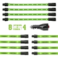 Picture of XK Glow Strip Single Color Underglow LED Accent Light Car-Truck Kit Green - 8x24In Tube + 4x8In