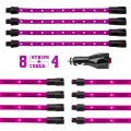 Picture of XK Glow Strip Single Color Underglow LED Accent Light Car-Truck Kit Pink - 8x24In Tube Car + 4x8In