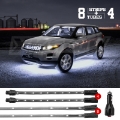 Picture of XK Glow Strip Single Color Underglow LED Accent Light Car-Truck Kit White - 8x24In Tube + 4x8In